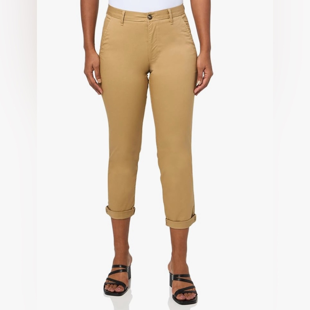 Dockers Women's Slim Fit Weekend Chino Pants Harvest Gold Size 32